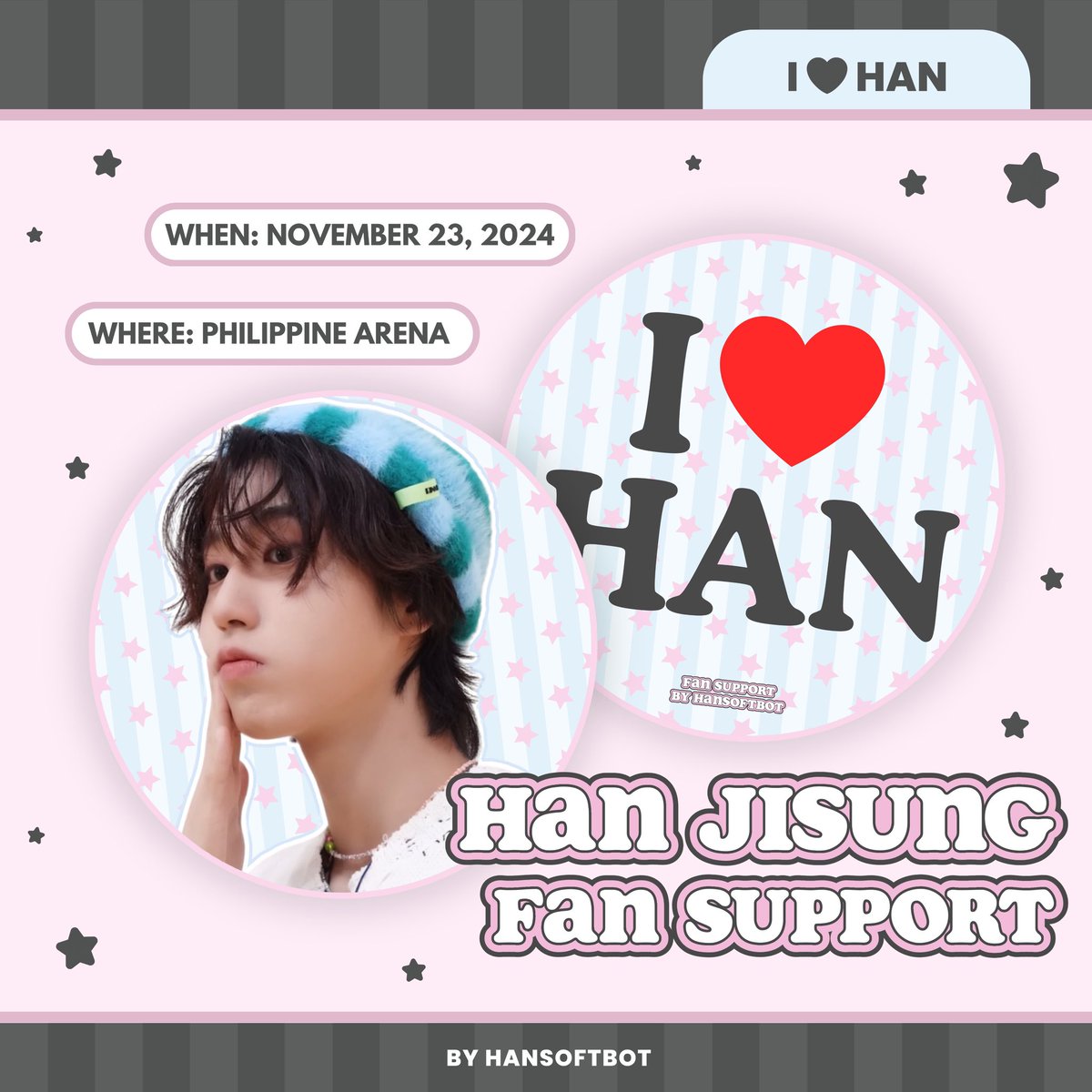hansoftbot's tweet photo. 𝗦𝗧𝗥𝗔𝗬 𝗞𝗜𝗗𝗦 𝗗𝗢𝗠𝗜𝗡𝗔𝗧𝗘 𝗧𝗢𝗨𝗥

𝐈 ❤️ 𝐇𝐀𝐍 — 𝐇𝐀𝐍𝐃 𝐅𝐀𝐍
fan support by hansoftbot

★ mbf, like &amp; rt 
— (show me this twt on d-day)
★ limited quantity, strictly 1:1
★ open for trades 

#HANJISUNG #한지성 #STRAYKIDS
#dominATE_BULACAN #SKZ_in_BULACAN https://t.co/dlzTruJvlg