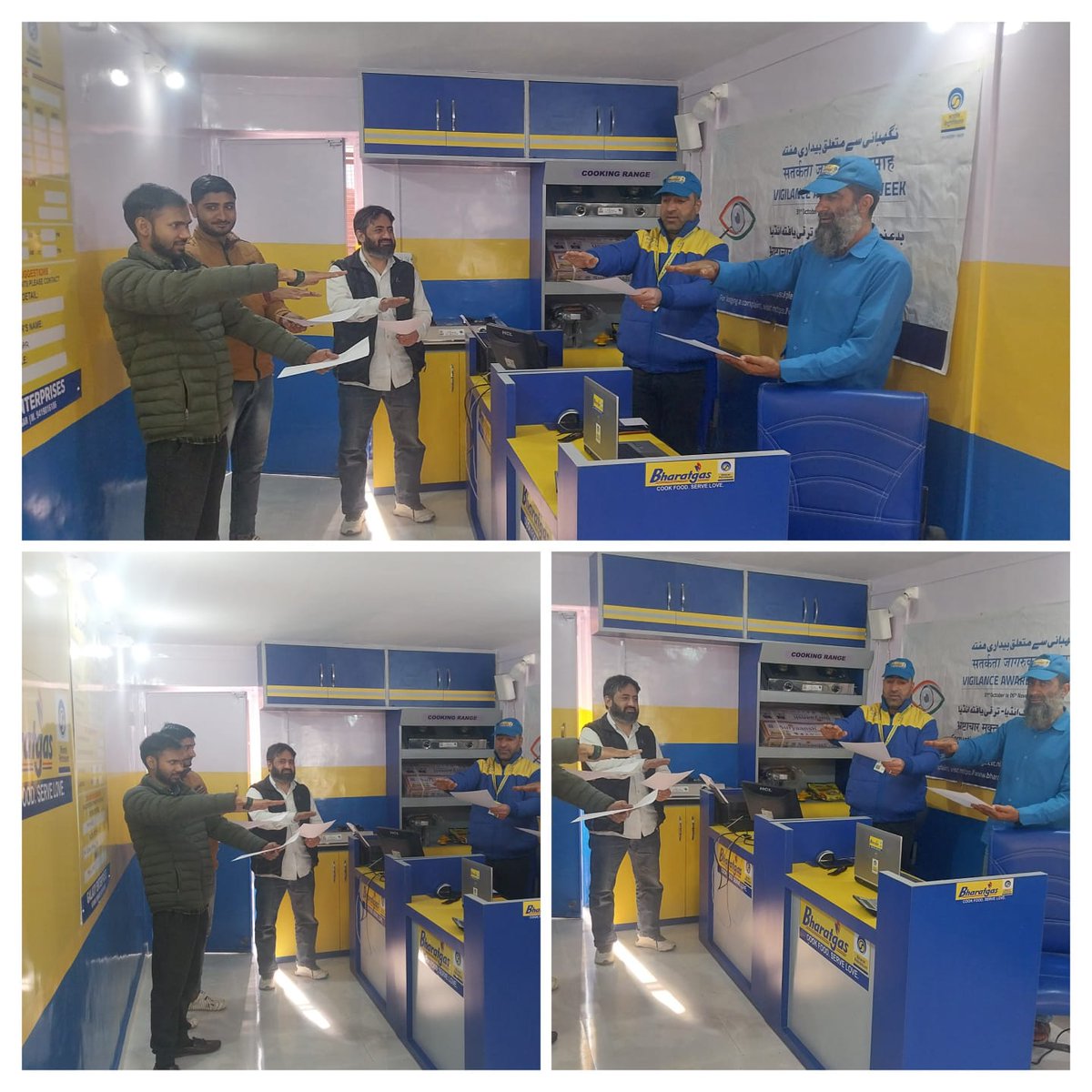 @JAMMULPG_BPCL (@jammulpg_bpcl) on Twitter photo Vigilance Awareness Week 2024 started with taking Integrity Pledge at Jammu LPG Territory. #VAW2024BPCL #VigilanceAwarenessWeek
<a href="/CVOBPCL/">CVO BPCL</a> <a href="/CVCIndia/">CVC, Govt. of India</a> <a href="/BPCLimited/">Bharat Petroleum</a>
<a href="/BPC_LPG_Punjab/">Bharatgas State Punjab & JK</a>
<a href="/bharatgaspsochd/">Bharatgas State Office Chandigarh</a>
<a href="/manojkmr4273/">Manoj Kumar</a> Vigilance Awareness Week 2024 started with taking Integrity Pledge at Jammu LPG Territory. #VAW2024BPCL #VigilanceAwarenessWeek
<a href="/CVOBPCL/">CVO BPCL</a> <a href="/CVCIndia/">CVC, Govt. of India</a> <a href="/BPCLimited/">Bharat Petroleum</a>
<a href="/BPC_LPG_Punjab/">Bharatgas State Punjab & JK</a>
<a href="/bharatgaspsochd/">Bharatgas State Office Chandigarh</a>
<a href="/manojkmr4273/">Manoj Kumar</a>