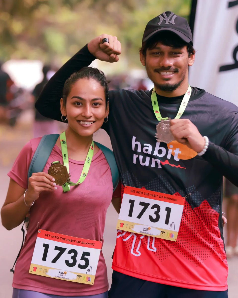 tiashasom's tweet photo. Completed my first ever 5K and felt unstoppable! Here’s to the miles, the sweat, and the strength! Thank you @BhaagoIndia for organising the Habit Run October Edition. Taking home a medal and a lot of happy memories!
.
#runhappy #runningcommunity #finishline #runforfun https://t.co/9dgmQrOeZB