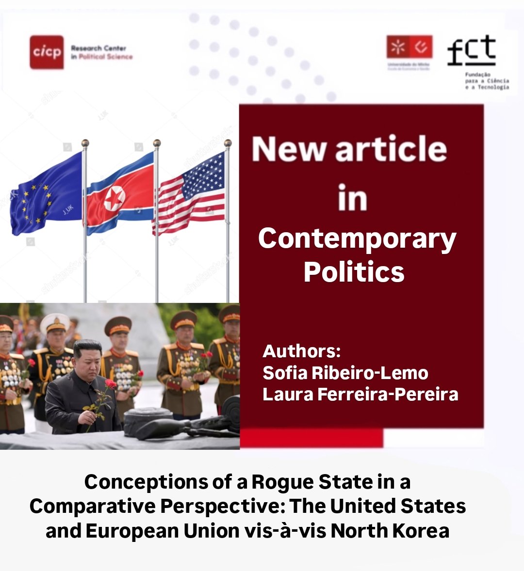 #CICP researchers never stop publishing! 
Excited to share the latest work, of Sofia Ribeiro-Lemos (collaborative member) and Laura Ferreira-Pereira (integrated member) which has been published in #Contemporary_Politics.