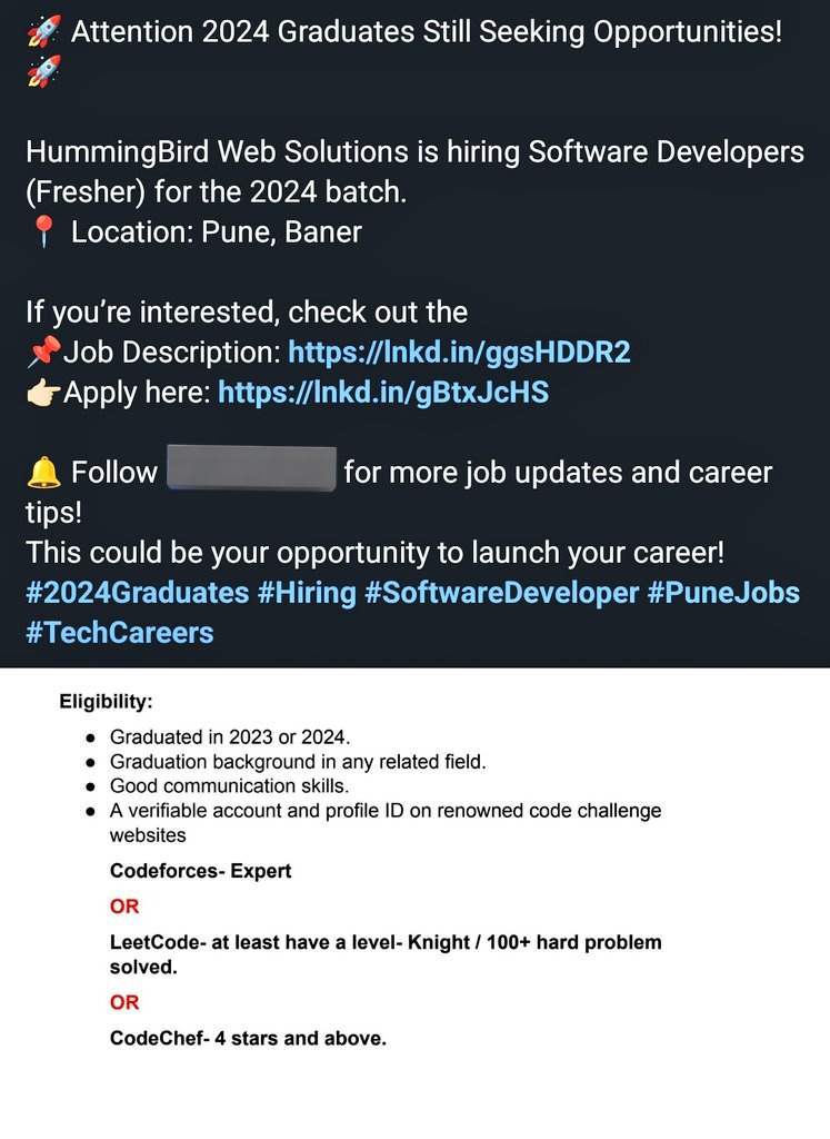 Never seen such a JD, not even MNCs ask for codeforces Expert😂