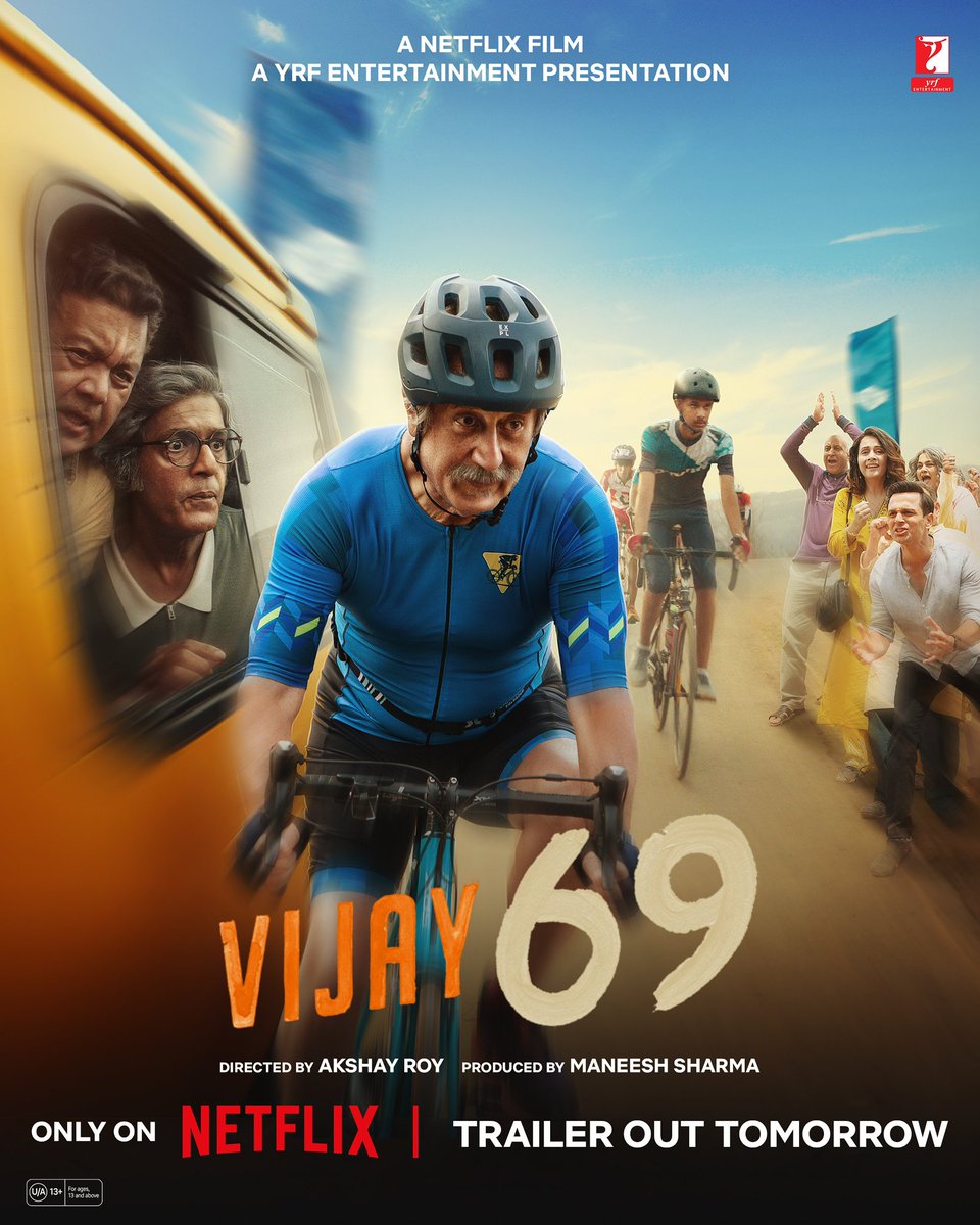 Mjcartels's tweet photo. Film News: 
🔸 Bollywood #VikrantMassey &amp; #ShanayaKapoor Next Movie #AankhonKiGustaakhiyan

🔸 Telugu #KiranAbbavaram #KA 
pre release Guest 
#NagaChaitanya #ThanviRam #NayanSarika

🔸 #AnupamKher sports-drama #Vijay69
- Releasing on Netflix, Trailer tomorrow

@Mjcartels 🥰 https://t.co/piILQIg2yl