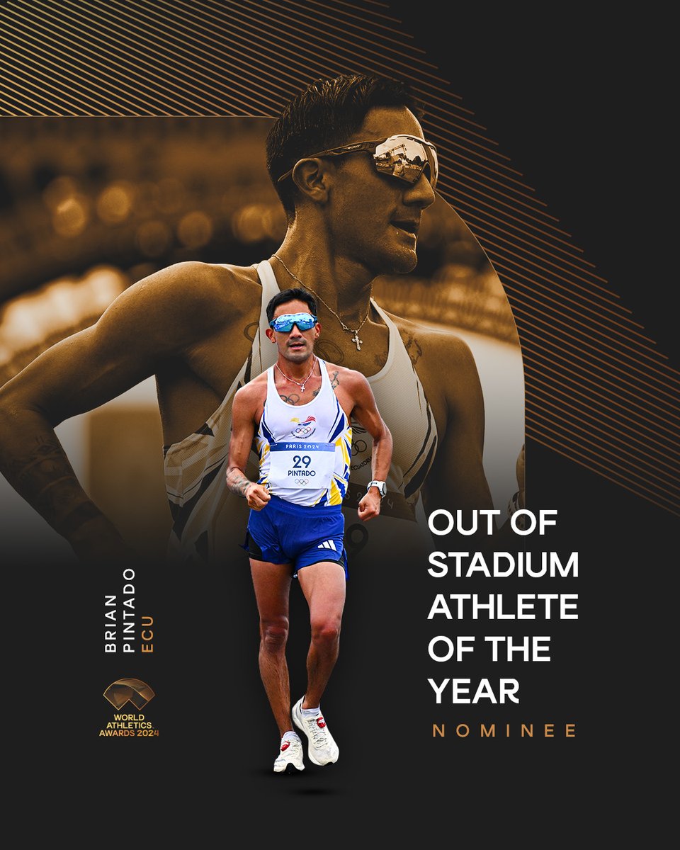 Male Out of Stadium Athlete of the Year nominee ✨ 

Repost to vote for Brian Pintado 🇪🇨 in the #AthleticsAwards.

Voting closes on Sunday 3 November at 11:59 PM CET.