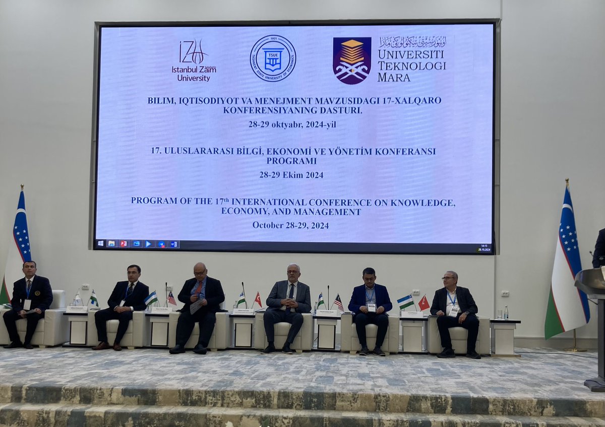 hyetim's tweet photo. We are at 17th International Conference on Knowledge, Economy and Management in 
Tashkent, Uzbekistan https://t.co/T11dMVctzj