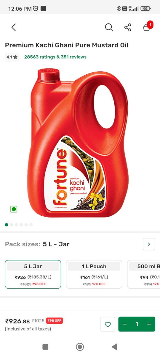 anir_p's tweet photo. @bigbasket_com Just compare your prices for the exact same product from swiggy instamart.Why are your prices too high ? https://t.co/ulYXOh5f1P