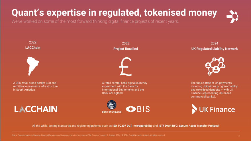 CyprxResearch's tweet photo. The future of money is tokenized @quantnetwork's CPO Martin Hargreaves shares insights from #LACChain, #ProjectRosalind, and UK Finance's RLN at #DigitalTransformationBFSI #FinTech #Blockchain https://t.co/vFgZZ8tzm5