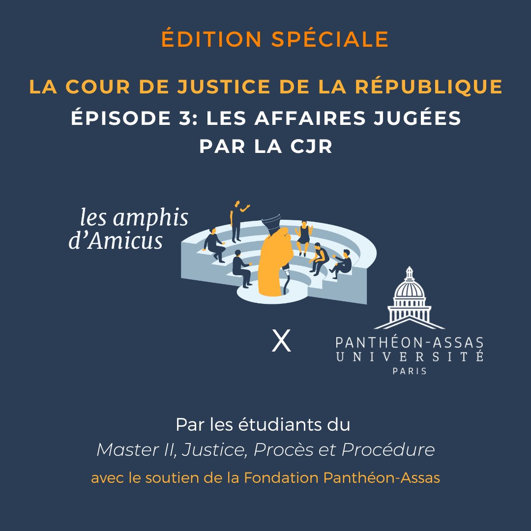 Les affaires jugées par la Cour de Justice de la République (CJR). Quels faits en question ? Quels dirigeants impliqués ? Quelles décisions ? Les étudiants d'<a href="/AssasUniversite/">Panthéon-Assas université</a> vous répondent --> radio.amicus-curiae.net/podcast/episod…