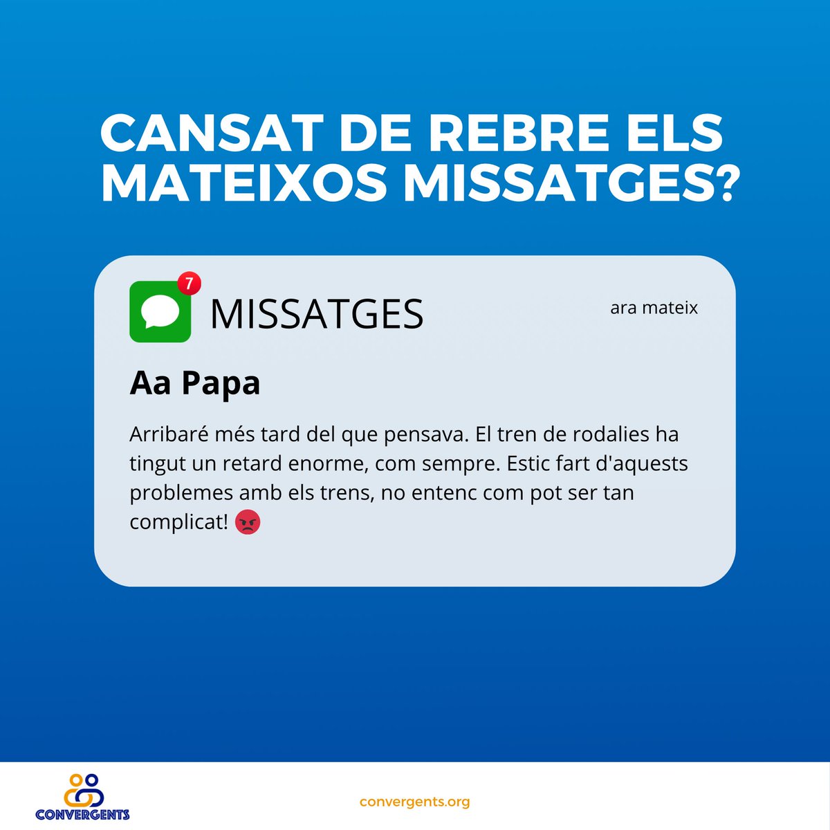 Cada dia és una loteria. Retards, incidències, vagues, robatoris, inseguretat…

“Servei habitual” en dirien els nostres polítics!