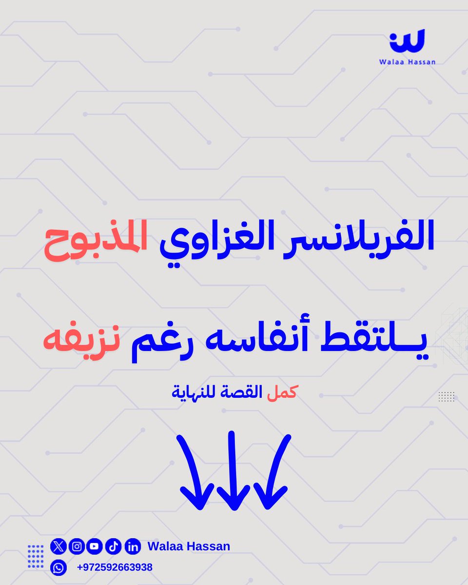 WalaaNHassan1's tweet image. هدوء وتعالو شوي  👈عاوزاكم بكلمتين حلوين 🥰

إحنا بغزة، وقبل الحرب انضمينا لحاضنات تقنية دولية لنتعلم مهارات العمل الحر

لاقينا الفريلانسر متل ضو في آخر النفق عشان

"نشتغل"ويصير لنا دخل

"نبني بيوت" اللي أصلاً الحين راحت

"نسافر" اللي أصلاً الحين محاصرين لا خروج ولا دخول

بكمل👇