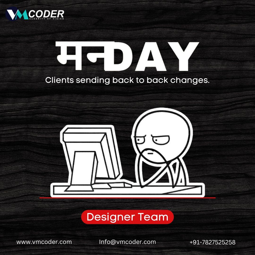 coder_vm's tweet image. "Monday vibes: When clients have *all* the changes lined up, and we’re here making it all happen one tweak at a time. 💪✨ Who else is diving into a busy week? #MondayMotivation #ClientGoals #MakingItHappen #WorkLife #MondayMindset #EventPlannerLife #StayFocused #OnTheGrind"