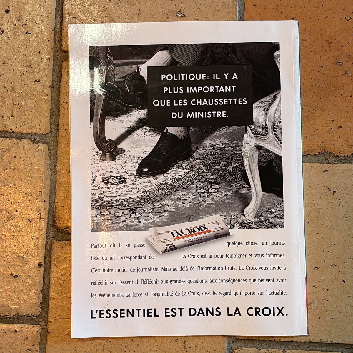 Faire du tri et tomber sur cette vieille pub pour <a href="/LaCroix/">La Croix</a>