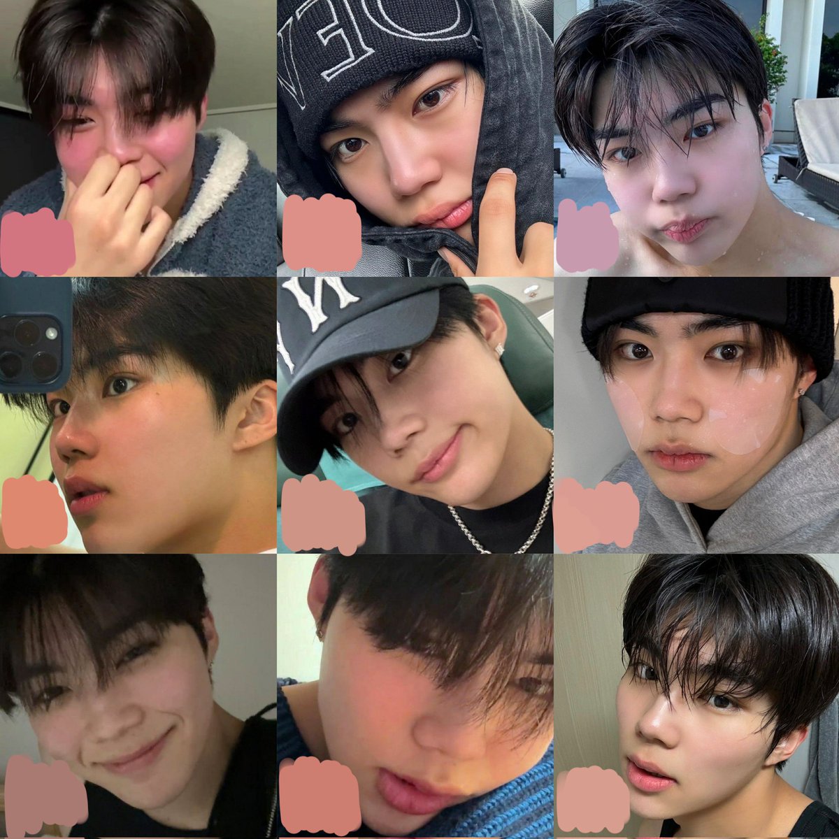 the different shades of gunwook’s cheeks