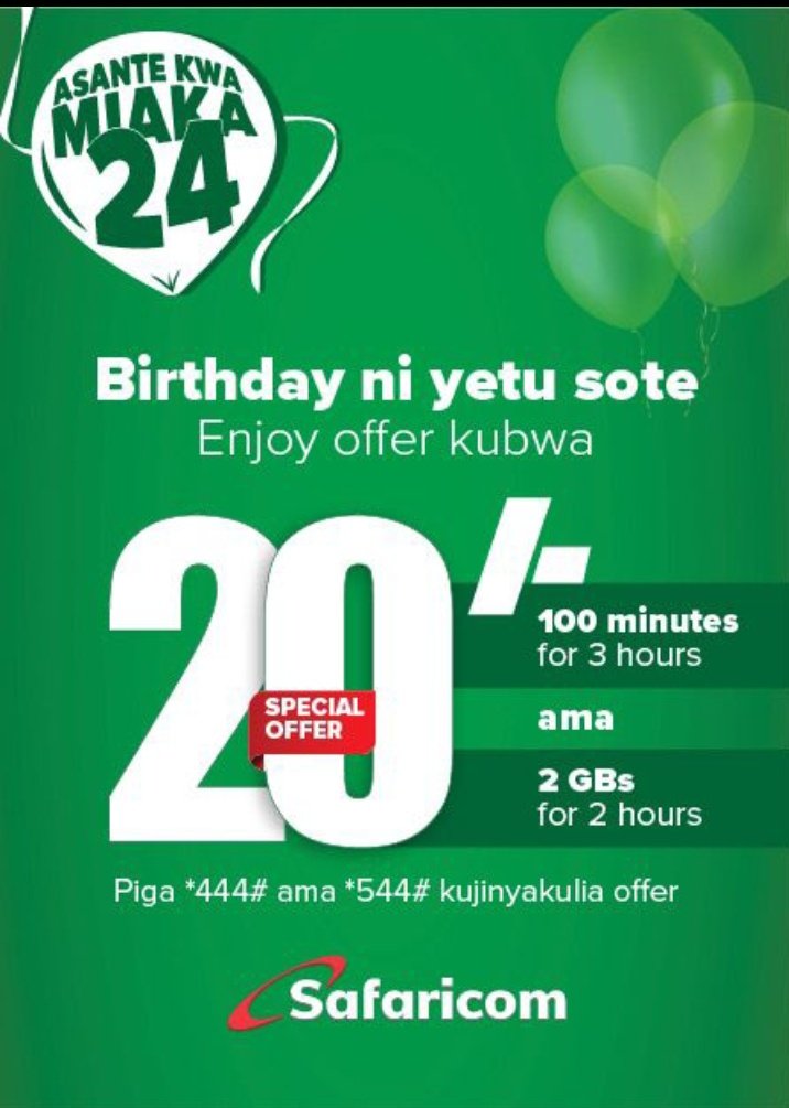 If <a href="/SafaricomPLC/">Safaricom PLC</a> was baby this year tungewapea  pressure waoe &amp; asking them to get a baby fast lakini, they've been Kenya's best in connectivity, empowering communities and transforming lives. Celebrate and and share your Safaricom memories!
#AsanteKwaMiaka24
#SafaricomAt24