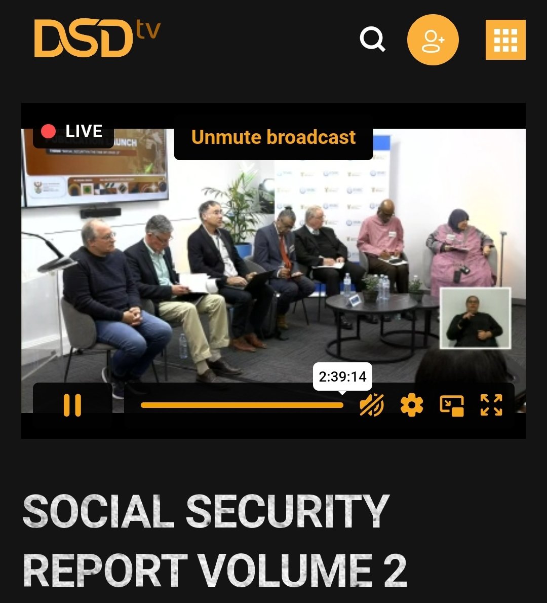 Zweli_Thixo's tweet image. Who else is watching the launch of Social Security Review Volume 2?
LINK: dsdtv.org.za/movie/social-s…

#SocialSecurityForAll
#SocialSecurityReviewVolume2