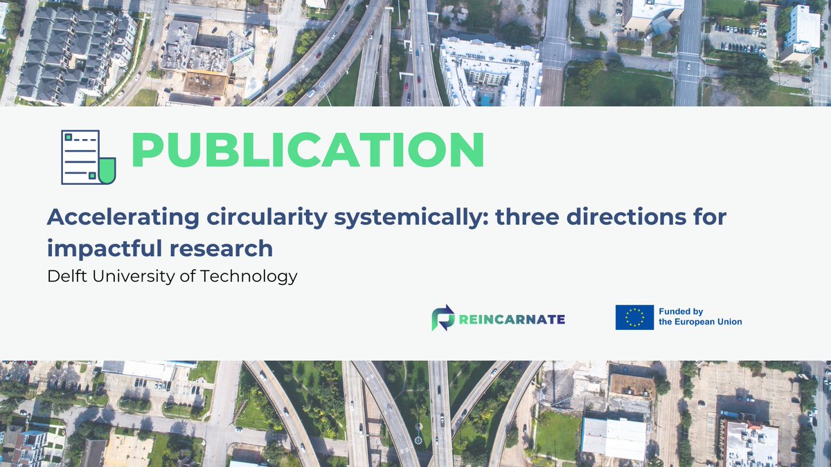 📢 New Publication Alert: "Accelerating #Circularity Systemically: Three Directions for Impactful Research" in <a href="/Nature_NPJ/">npj Journals</a> Urban Sustainability.

Authored by experts from <a href="/tudelft/">TU Delft</a>, it explores ways to tackle #ResourceScarcity &amp; #Waste through:
♻️ Circularity across scales &amp; time