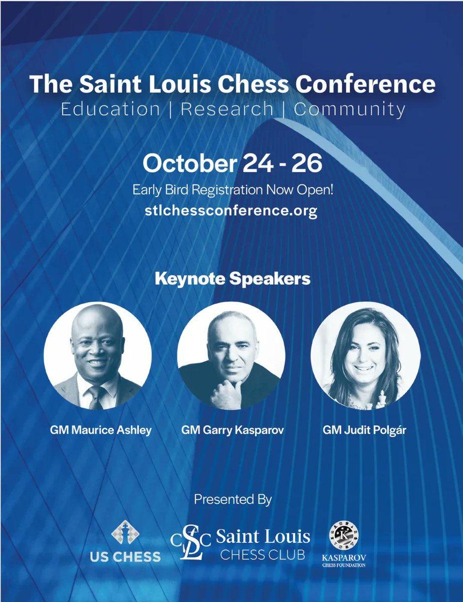 FIDE Commission for Women's Chess (@fidewomen) on Twitter photo Saint Louis Chess Conference was held on 24-26 October.
We are proud that representatives from the <a href="/FideWomen/">FIDE Commission for Women's Chess</a> - Anastasia Sorokina (Chair), WGM Anastasia Karlovich and Dr. David Smerdon presented our key initiatives during the event.
More info:
wom.fide.com/wom-projects-a…
#Chess Saint Louis Chess Conference was held on 24-26 October.
We are proud that representatives from the <a href="/FideWomen/">FIDE Commission for Women's Chess</a> - Anastasia Sorokina (Chair), WGM Anastasia Karlovich and Dr. David Smerdon presented our key initiatives during the event.
More info:
wom.fide.com/wom-projects-a…
#Chess