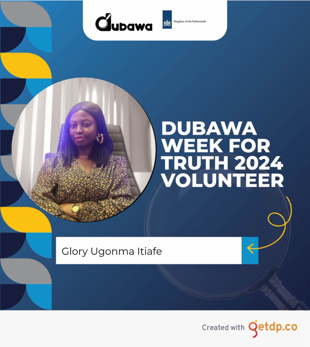 TheGlory01's tweet photo. Thrilled and honoured to join #WeekForTruth2024! 

Selected as 1 of hundreds of volunteers across West Africa to train students on media information literacy &amp; fact-checking w/ @DubawaFacts @CJIDAfrica &amp; @UNESCO. 
#MilWeek 
#DubawaFacts 
#FactCheckingMatters #WeekForTruth2024 https://t.co/HQrlCAAAj2
