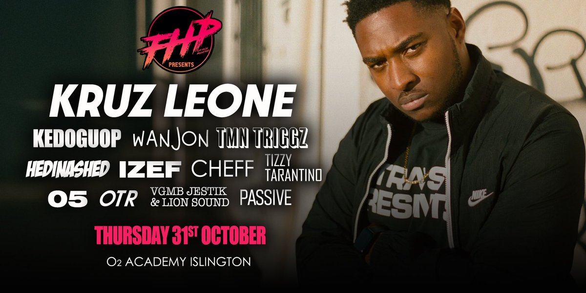 If you didn’t know, I’m headlining the O2 Islington this Thursday! 🟨 

Final tickets below 👇🏾 🎟️
see.tickets/kruzleone