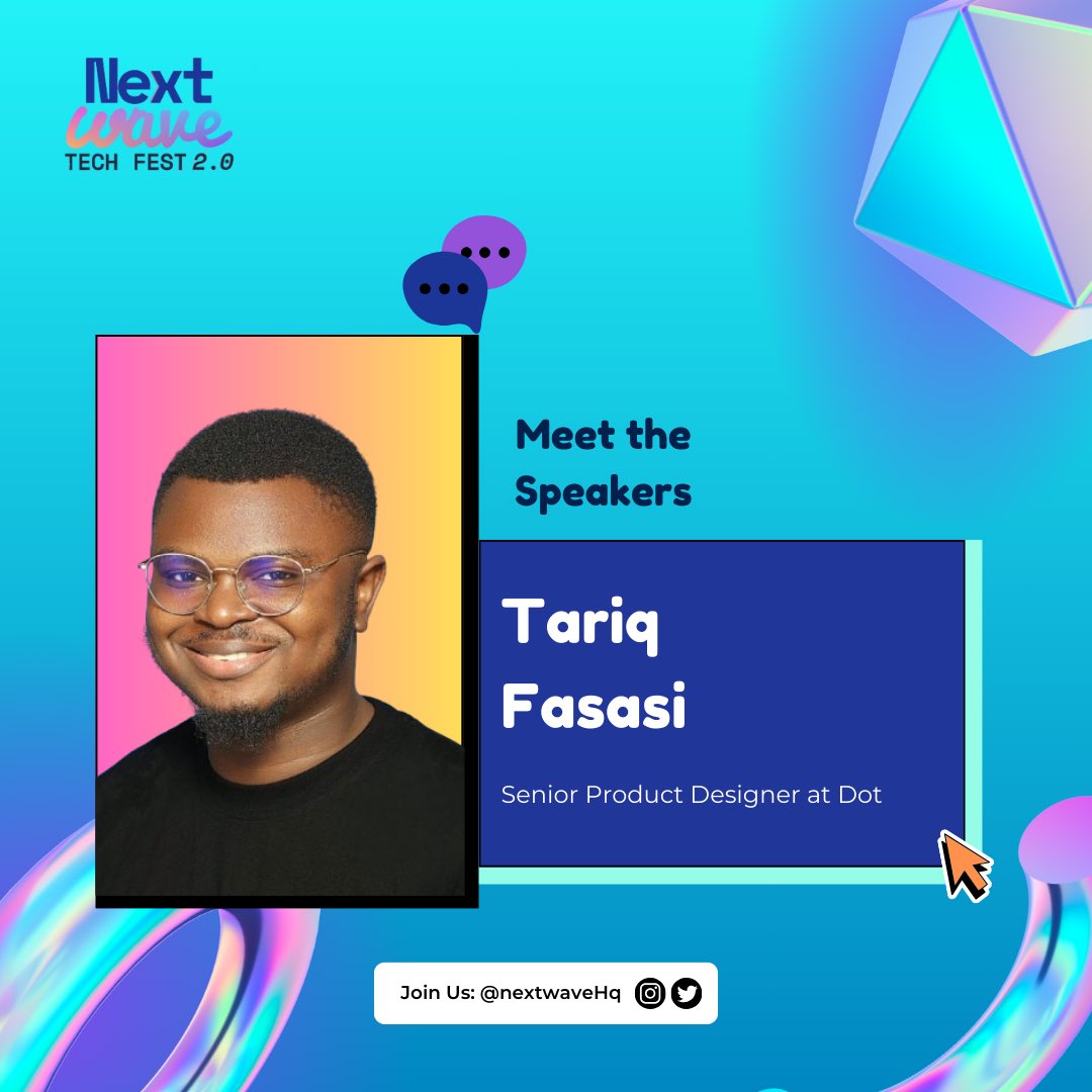 NextWavehq's tweet photo. From redesigning POS apps to boosting revenues by 36%, his designs make a difference! ๐๐ก
Plus, he helped transform Lagos commutes for 1.2M+ users with the Cowry Card project. ๐โจ
Canโt wait to hear his insights! ๐
#Nextwave #DesignLeader #ProductDesign #UX #TechEvents https://t.co/l1Z0P1K8qy