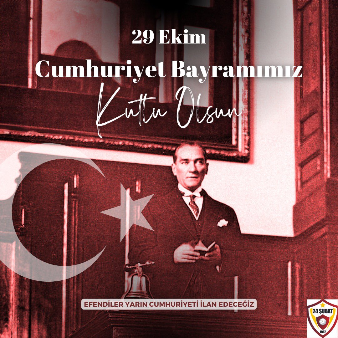 Gazi Mustafa Kemal Atatürk’ün önderliğinde bir aydınlanma Devrimi olan Cumhuriyetimizin 101. Yılını büyük bir coşku gurur ve mutlulukla kutluyoruz.