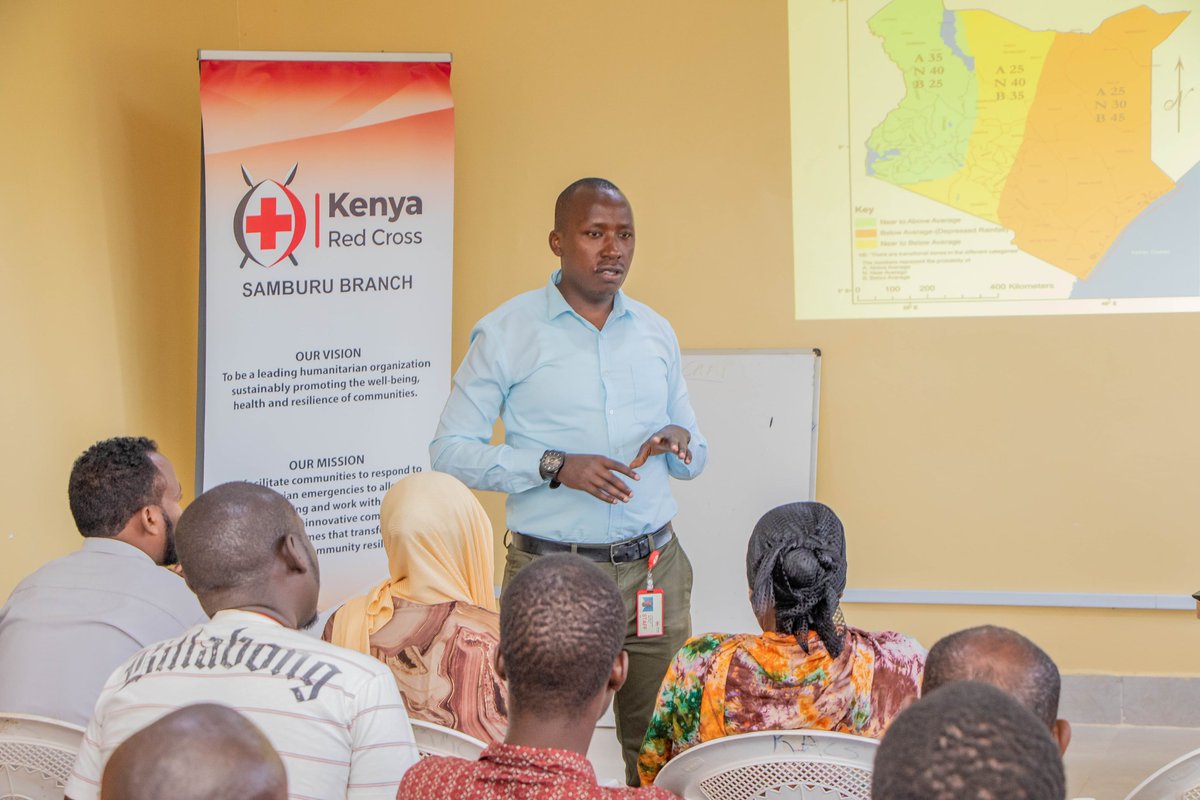 KenyaRedCross's tweet photo. During disasters, many families are often displaced and urgently need support.

To ensure effective support, 30 Red Cross staff and volunteers from Samburu, Isiolo and Marsabit Counties completed Emergency Shelter Training last week, aligning with international Sphere standards.

The trained champions will share their expertise with Red Cross Action Teams and Community-Based Disaster Response Teams to enhance the region's emergency preparedness.

This initiative will be replicated in other regions and is essential for strengthening local capacity and ensuring the safety and resilience of affected communities.