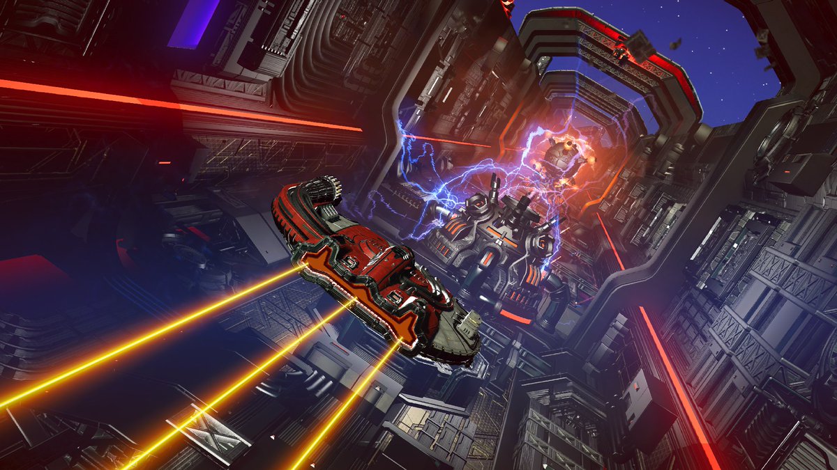 Had to take the 'Boundary Herald' for a serious test drive once I suped it up with parts from my hangar. 🛸

Happy to report that she handles pirates just fine. ☠️

<a href="/NoMansSky/">Sean Murray</a> <a href="/hellogames/">Hello Games</a> 
#NoMansSky #NoMansSkyTheCursed