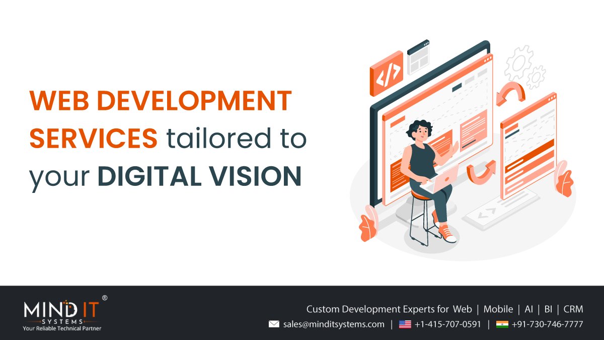 MindITWorks's tweet image. At Mind IT®, we're not just in the web development business – we're your partners in shaping and realizing your unique DIGITAL VISION. Our team blends creativity with advanced technologies to craft digital landscapes beyond expectations.
#webdevelopmentservices #MindITSystems