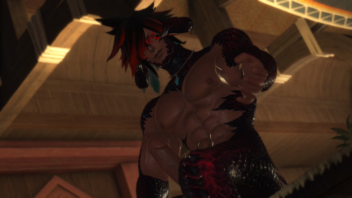 vodjs_ff14's tweet photo. Since Zansei has taken a liking to showing off, he has went to Tuliyollal and wanted to show off in the inn. One picture is all he wanted, and he is hoping you can help him out. He really needs it~ https://t.co/7YX7yIna3A