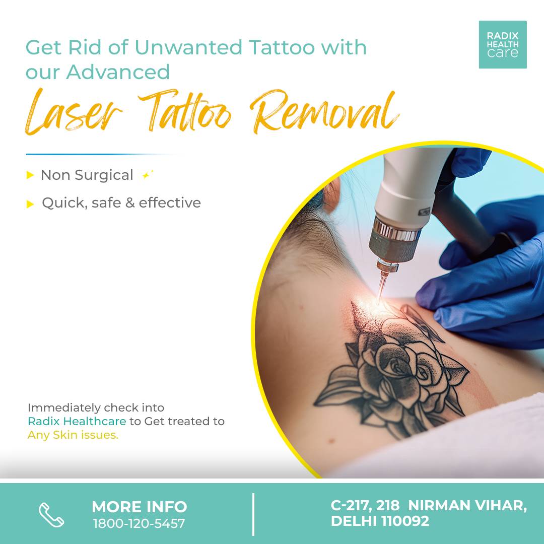 radixhealthcare's tweet photo. Get rid of unwanted tattoo's.

For more details call 1800-120-5457 or visit https://t.co/O2Uydk2B18

#radixhealthcare #skin #skincare #skinproblems #derma #dermatologist #healthyskin #glow #shine #fitness #hospital #india #delhi https://t.co/P9KJ0plVRM