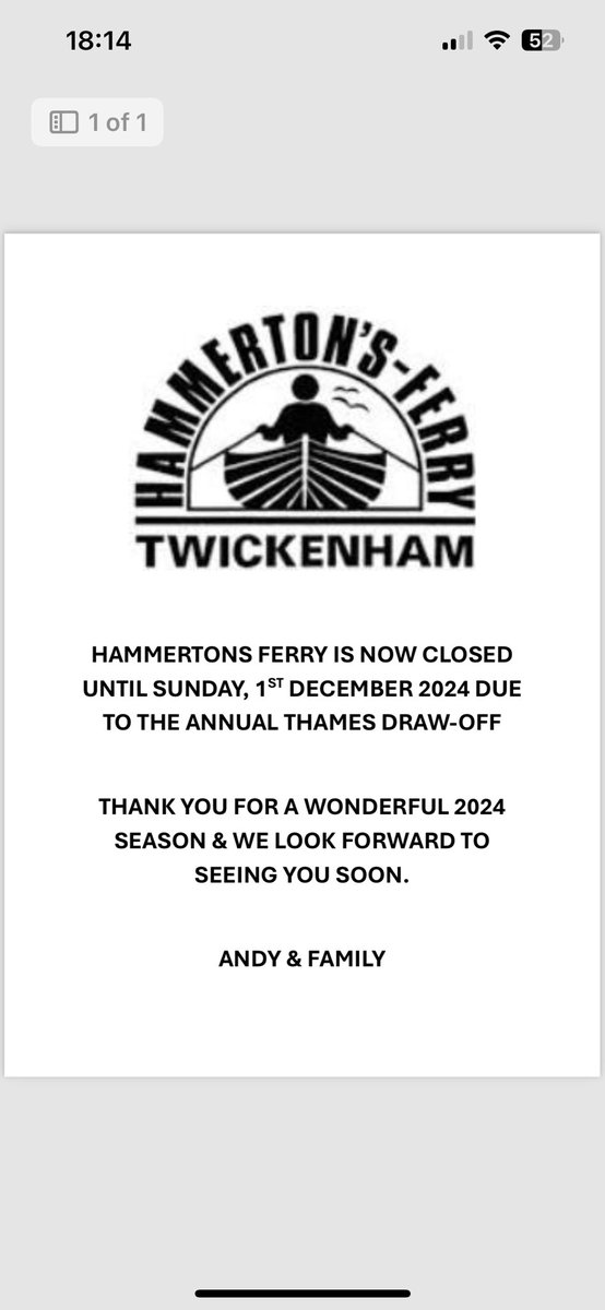 Hammertons Ferry tweet media