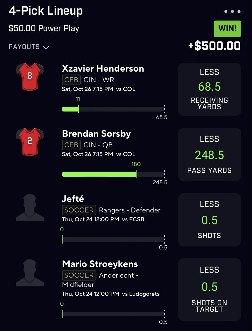 BlitzBetzEV's tweet image. Football Correlation = Infinite Money 📈

We have profited every single week 🤷‍♂️ 

DM me “🏈” for 30% off ⬇️

👉 whop.com/blitz-betz 👈

#prizepicks #fliff #nfl #correlation