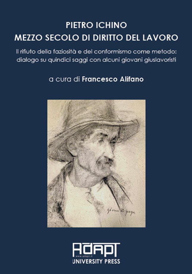"Giorno di paga".  Al link che segue la spiegazione della scelta di questo disegno, probabilmente opera di Giuseppe Pellizza da Volpedo, per la copertina del nuovo libro di Pietro Ichino: pietroichino.it/?p=63643
In questo disegno a matita, ricevuto in eredità dal nonno in giovane