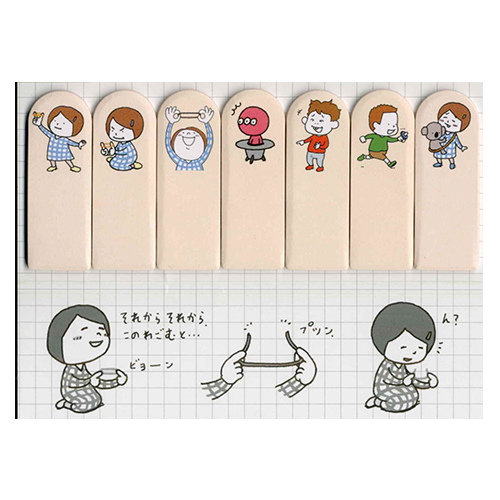 php_k_design's tweet image. 【#ヨシタケシンスケのぶんぐがあります】           

＃わたしのわごむはわたさない　のインデックスふせんです。
絵本のキャラクターの表情がかわいくて、色々なところに貼りたくなるデザインです。

公式通販📷php-store.com

 #ヨシタケシンスケ #ふせん　#インデックスふせん