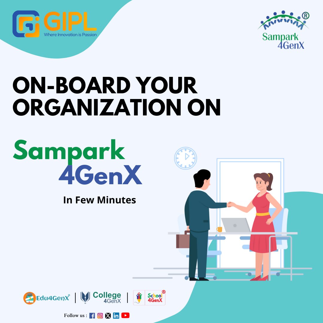 gipl2001's tweet image. Accelerate Your Success: Seamlessly Onboard with Sampark4GenX in Just a Few Steps! 
#Onboarding #StreamlinedProcess #sampark4genx #gujinfopetroltd #organization #education #corporate #itcompany #genxinnovation 
@msgohel 
sampark4genx.com
gipl.in