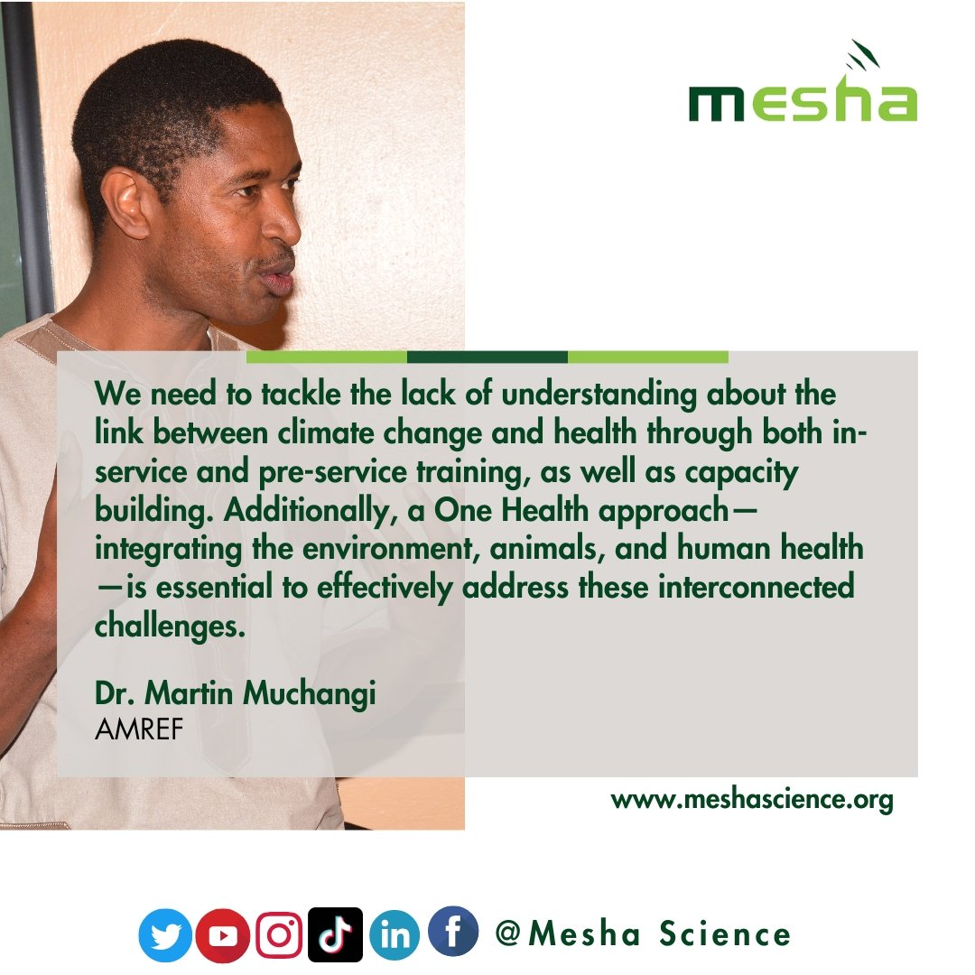 Dr. Martin Muchangi from Amref Health Africa on The nexus between climate change, gender and health.