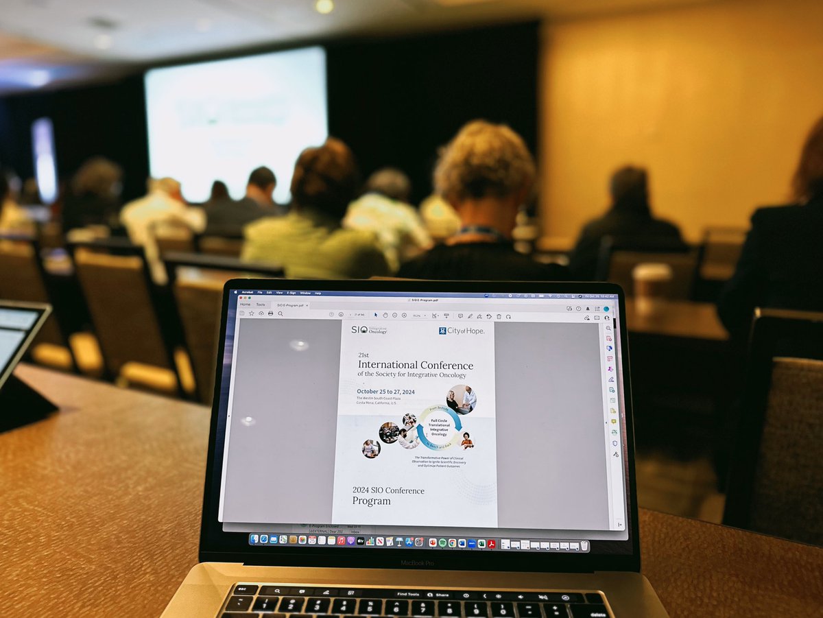 SIO 2024 Highlights: 
—Tai Chi on the beach 
—Strengthening EDIA initiatives in cancer centres talk 
—Sunshine &amp; friends 
—All HWL trainees getting “Top 20” Posters 

Key takeaway: more #ExOnc representation needed in #IntegrativeOnc 😉