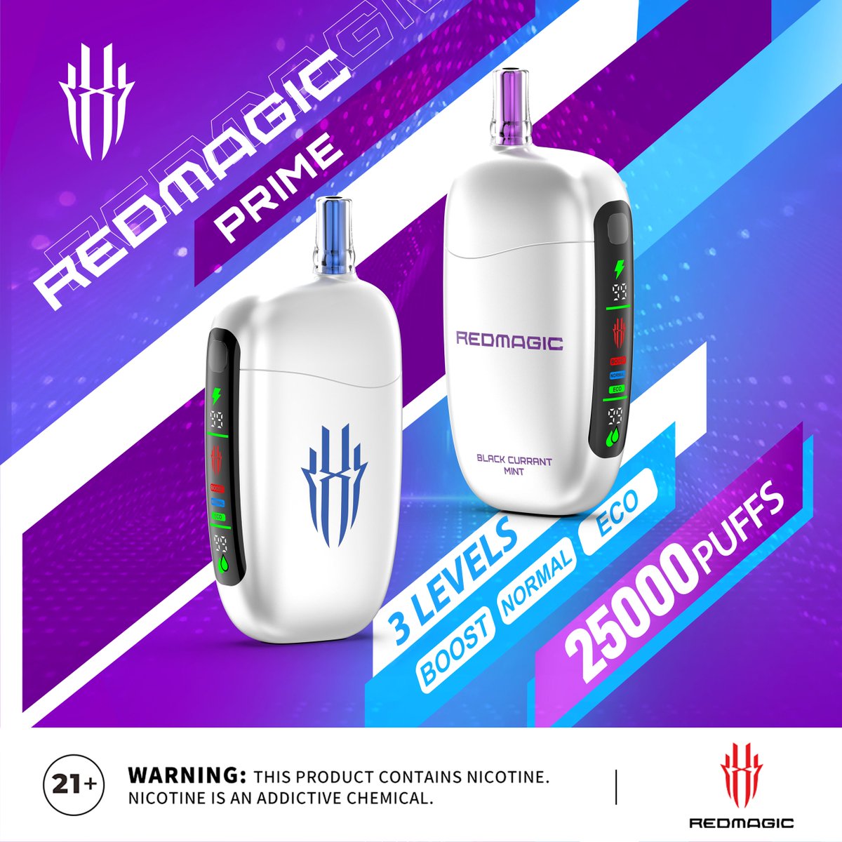 ecvapeglobal's tweet photo. 🆕🆕🆕We're excited to unveil a new product--𝗥𝗘𝗗𝗠𝗔𝗚𝗜𝗖 𝗣𝗥𝗜𝗠𝗘 𝟮𝟱𝟬𝟬𝟬

🖌Sleek Design
✨Ergonomic Comfort
💡Functional Display
🔋 880mAh rechargeable battery levels:
●Boost
●Normal
●Eco

10 amazing flavors are waiting for you to try!

18/21+Only https://t.co/BbuERwq4hX