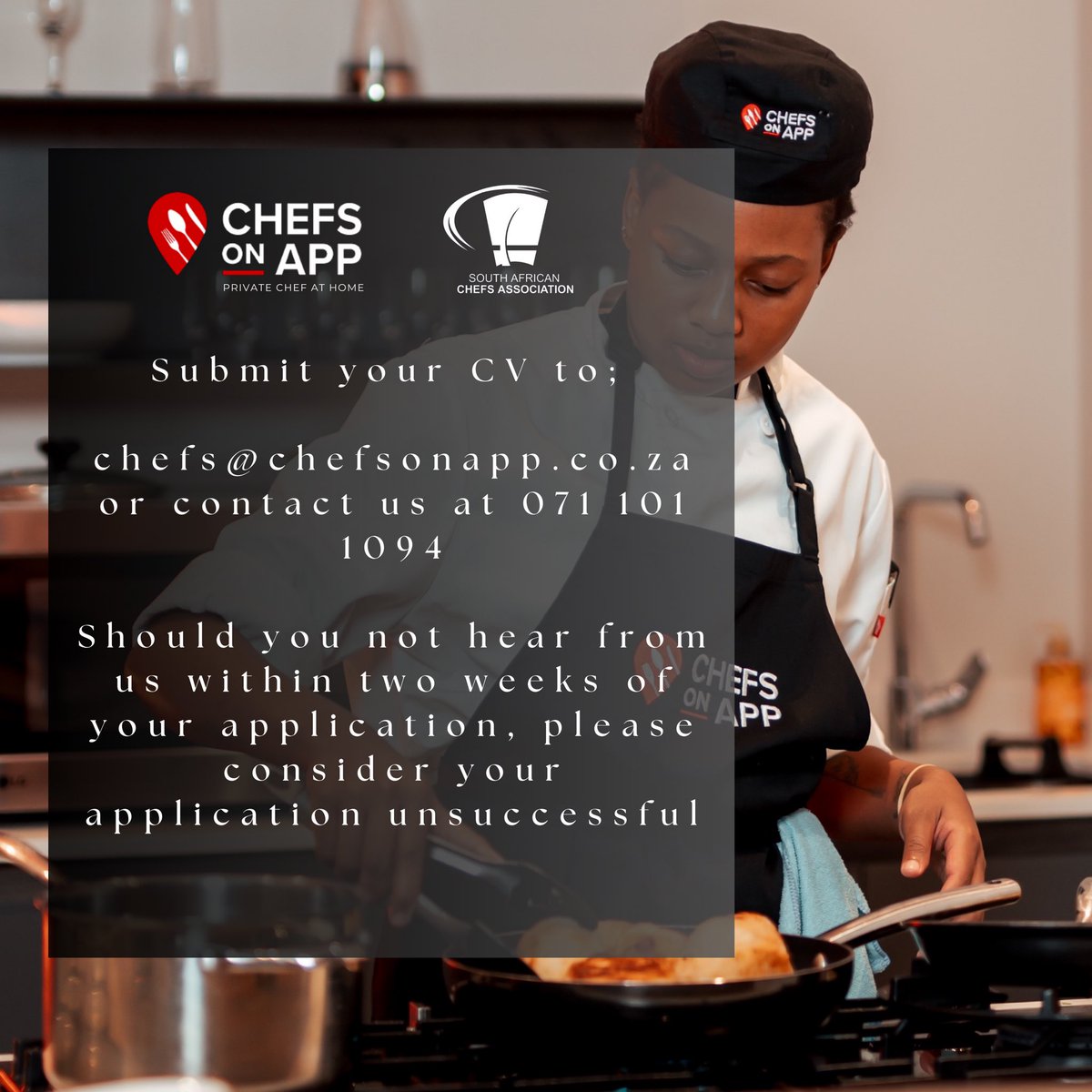ChefsOnApp__'s tweet image. Ready to join our team of culinary creators? 👨‍🍳🔥

#hiringgauteng #chefs #professionalchef