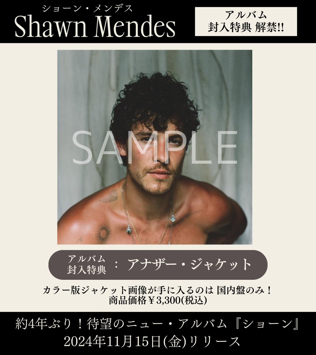 ✨💫✨ 𝑁𝐸𝑊𝑆 ✨💫✨ 11/15(金)リリース #ショーン:メンデス ニュー