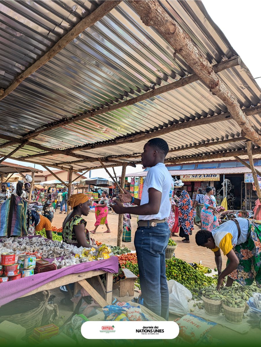 En appui à <a href="/OMSTogo/">OMS TOGO</a> à  l'occasion de la journée des #NationsUnies le vendredi Dernier dans le marché de TSEVIE, nous avons été acteurs de sensibilisation et. de dépistage des #MNT à savoir L' HTA , LE DIABÈTE, L'OBÉSITÉ...