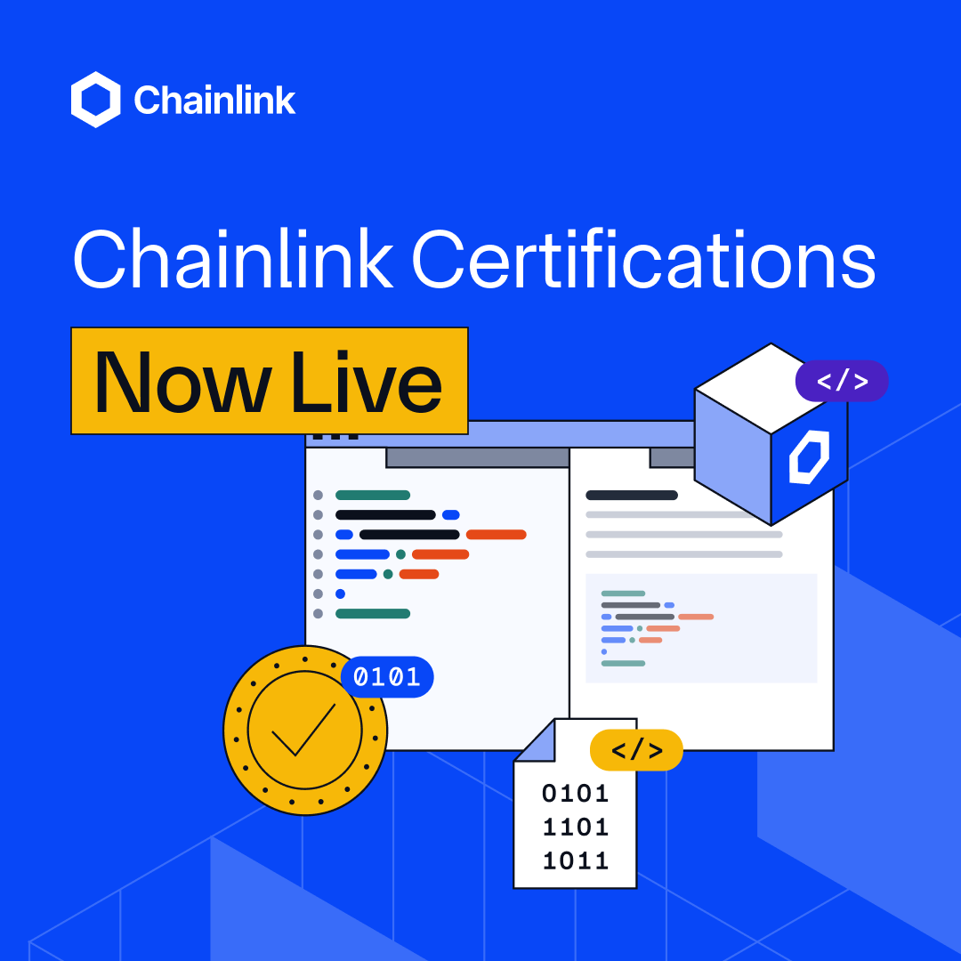 Chainlink Certifications give participants the opportunity to showcase  their verifiable expertise in blockchain through an industry credential.  They also help organizations identify skilled professionals—similar to  other industry certification programs.