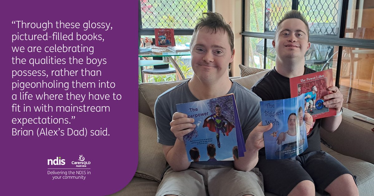 Carers Queensland (@carersqld) on Twitter photo Alex and Joe’s currency with each other is mischief, and their learnings and escapades as besties with Down syndrome and autism have inspired a series of enlightening books.
👉carersqld.info/4hfNXdX Alex and Joe’s currency with each other is mischief, and their learnings and escapades as besties with Down syndrome and autism have inspired a series of enlightening books.
👉carersqld.info/4hfNXdX