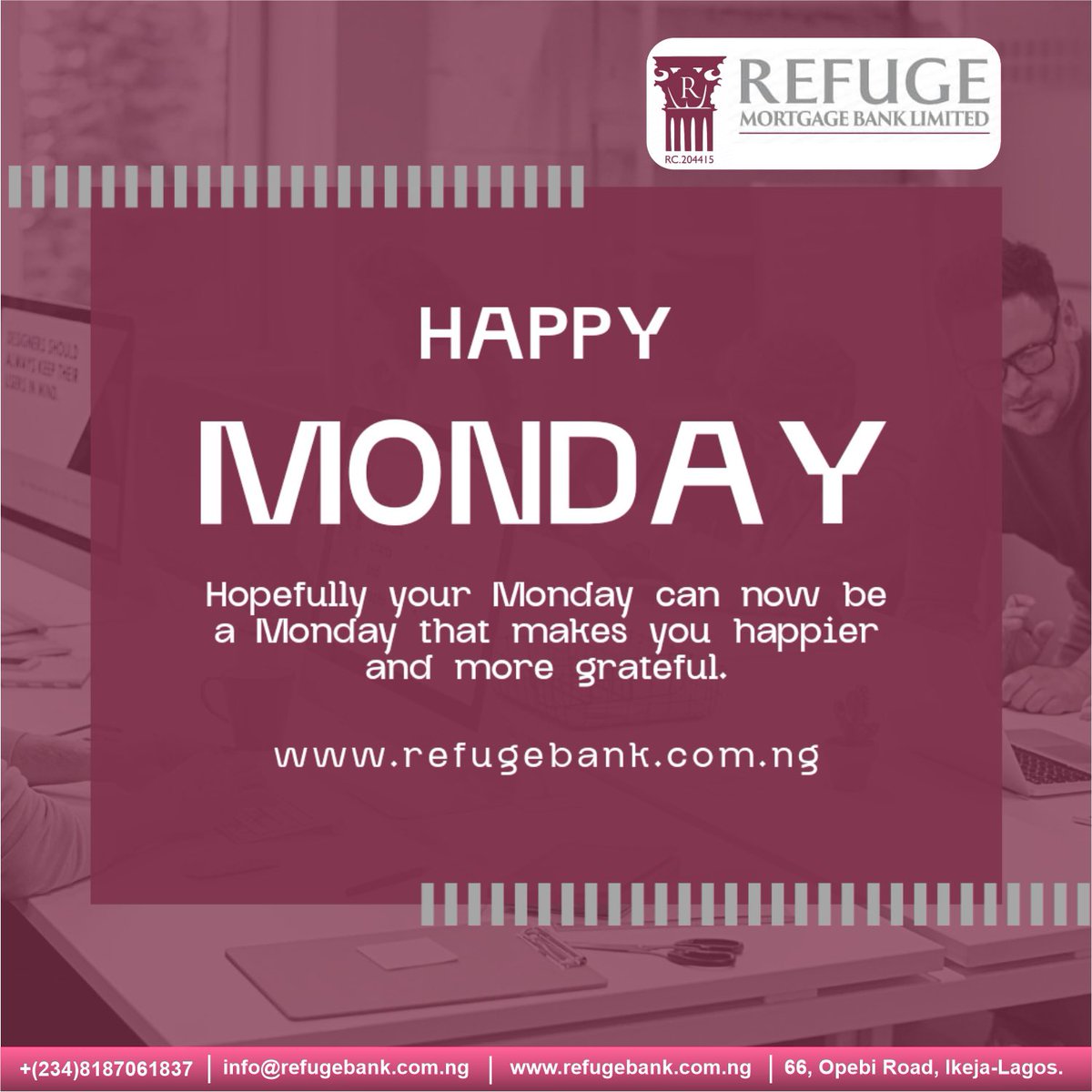 BankRefuge's tweet photo. Unlock new opportunities this Monday! 💼 Let’s make banking a breeze this week. 

#BankingWithEase #HappyMonday https://t.co/1Tpuv2MUsX