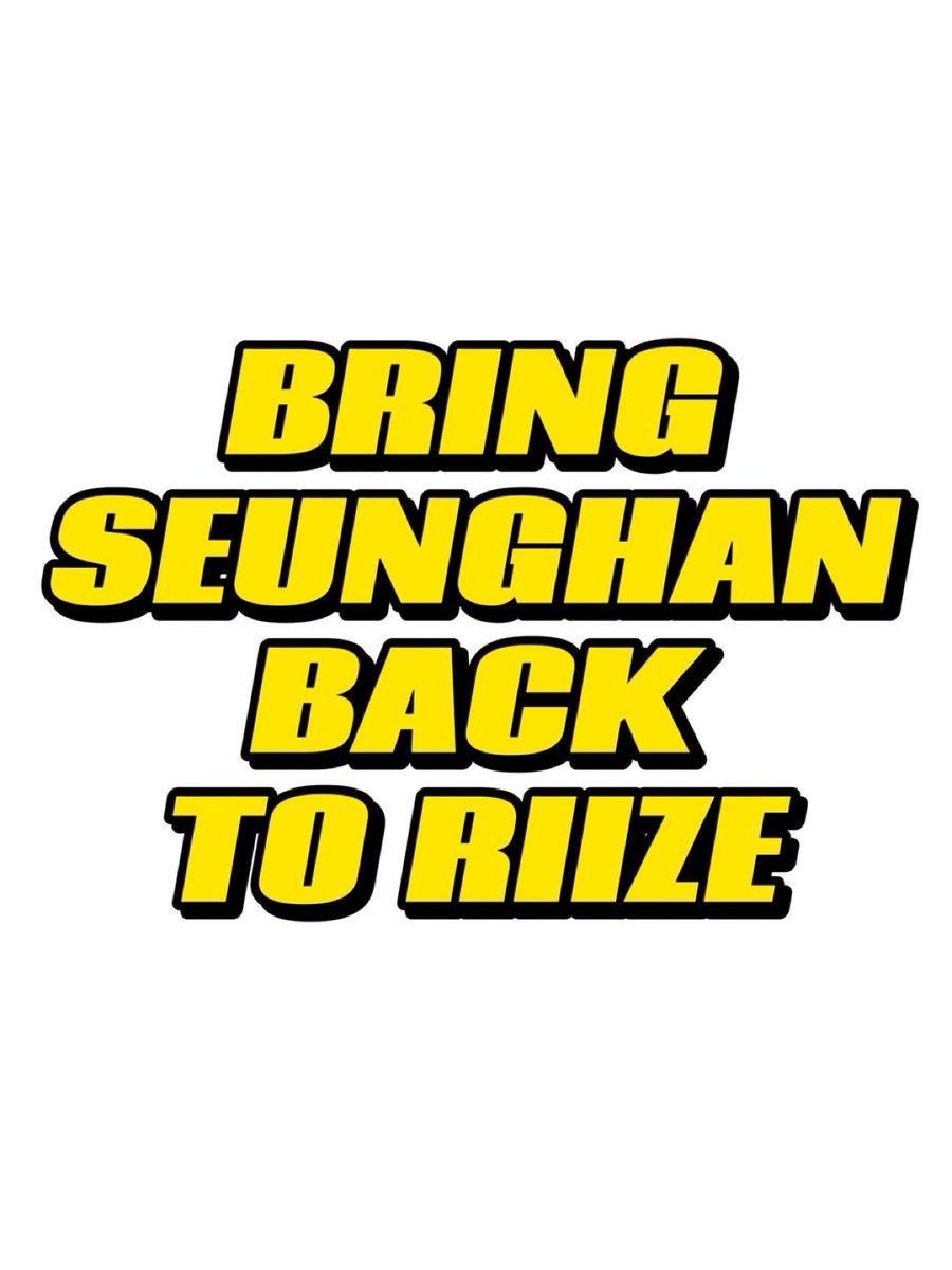 shotaro is riize
eunseok is riize 
sungchan is riize 
wonbin is riize 
seunghan is riize 
sohee is riize 
anton is riize 
riize is 7 
#BringBackSeunghan
#SEUNGHANisRIIZE
#SMSupportsBullying
#SM_쓰레기