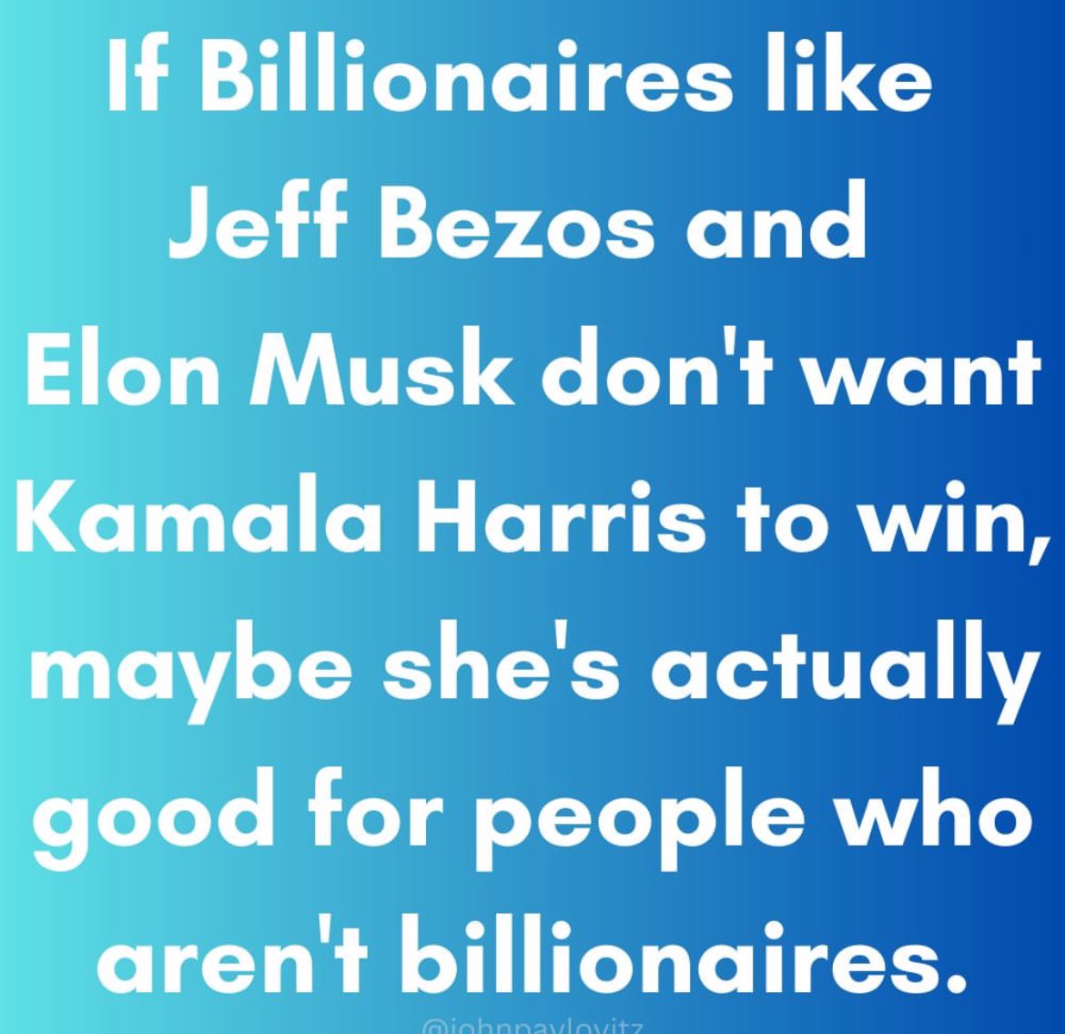 NickKnudsenUS's tweet photo. Hey all you non-billionaires out there:

Something to think about… 🤔 

#TaxBillionaires #UnionsForAll https://t.co/CLpvSupLUy