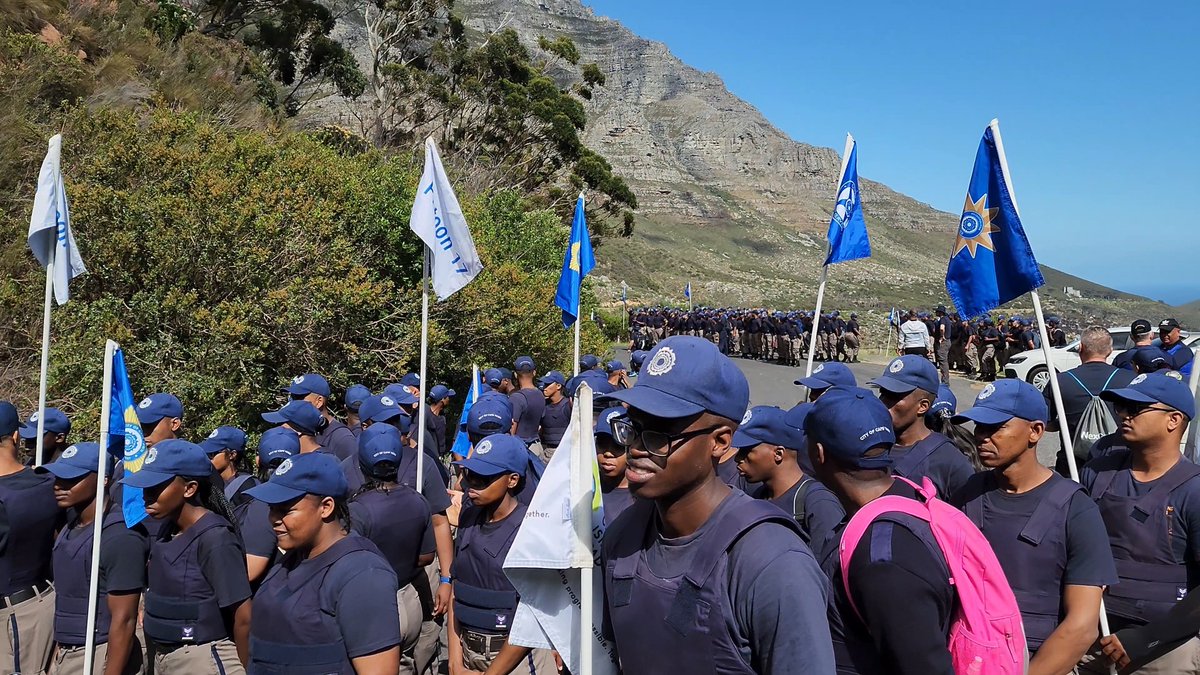 City of Cape Town (@cityofct) on Twitter photo Hundreds of Safety and Security Training College cadets participated in a hike on Table Mountain on Friday – familiarising themselves with some of the terrain they’ll help cover this summer. 
See: bit.ly/3NGeIKH
#CTNews #SafetyandSecurity Hundreds of Safety and Security Training College cadets participated in a hike on Table Mountain on Friday – familiarising themselves with some of the terrain they’ll help cover this summer. 
See: bit.ly/3NGeIKH
#CTNews #SafetyandSecurity