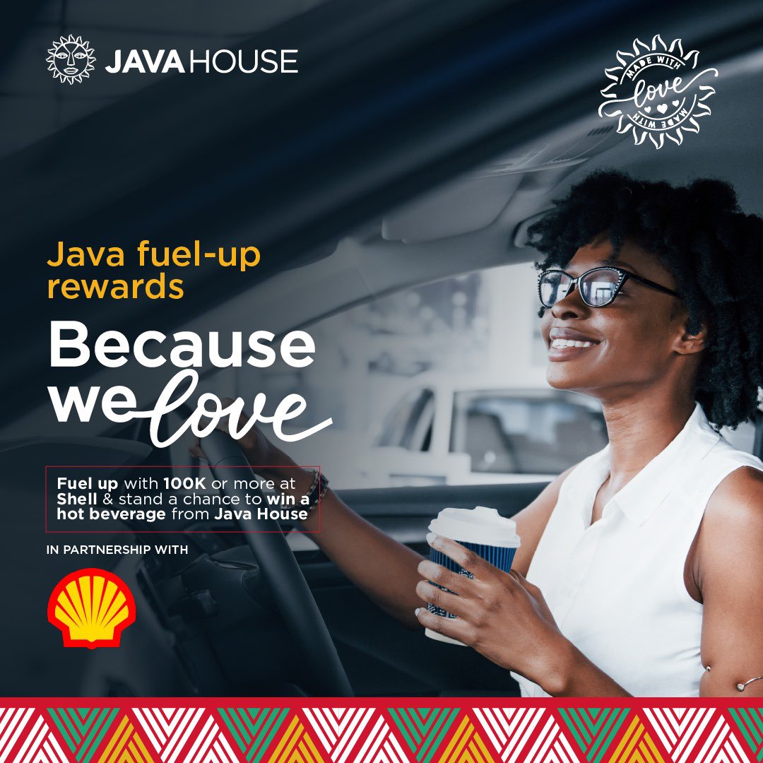 JavaHouseUG's tweet image. Enjoy the extra boost
Fuel up with 100K at Shell and stand a chance to enjoy a hot coffee from Java House
#JAVAAt10 #BecauseWeLove