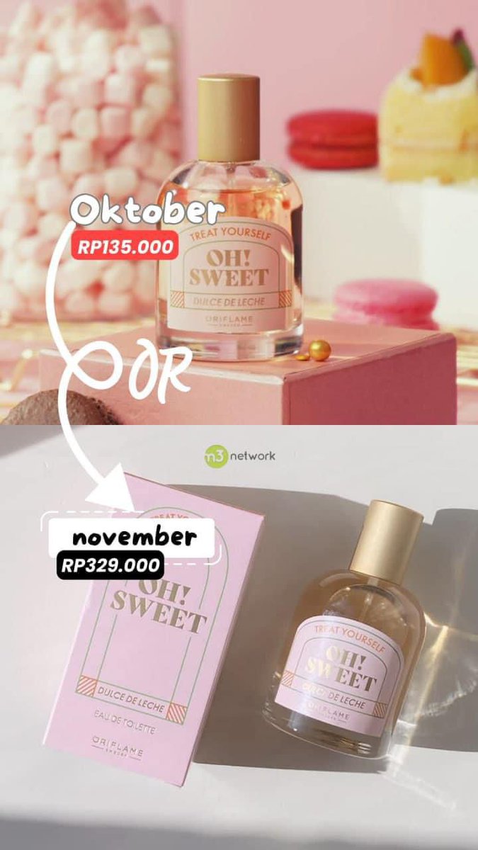 yellatmtamba's tweet image. Jangan lewatkan promo diskon hanya dibulan OKTOBER yaaa, november harganya sudah naik
 📈📈📈 #oriflame #parfum #onlineshop #belanjaoriflamediyella