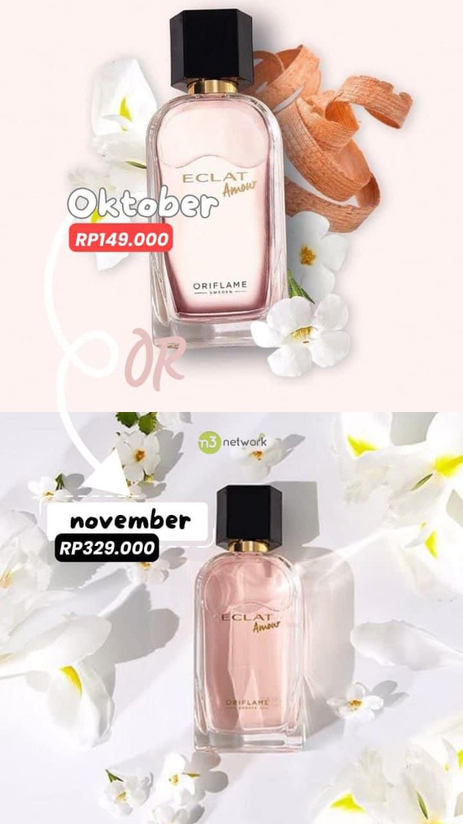 yellatmtamba's tweet image. Jangan lewatkan promo diskon hanya dibulan OKTOBER yaaa, november harganya sudah naik
 📈📈📈 #oriflame #parfum #onlineshop #belanjaoriflamediyella