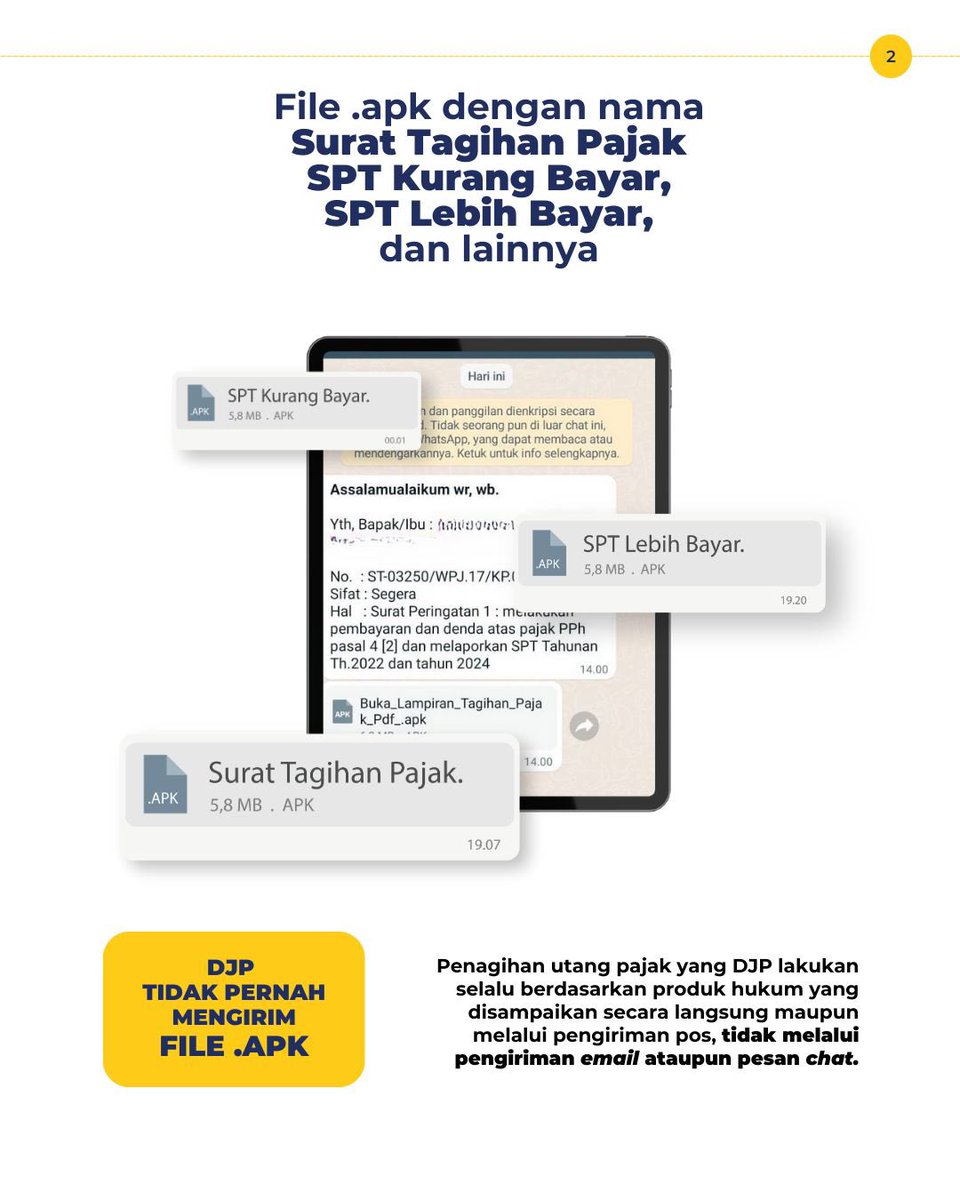 masfalih's tweet photo. #KawanPajak, waspada terhadap segala bentuk penipuan yang mengatasnamakan DJP, sebagaimana tayangan berikut: https://t.co/adXe1kaeRK